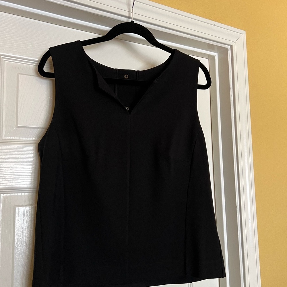 CAbi Black Fitted Sleeveless Tank Top